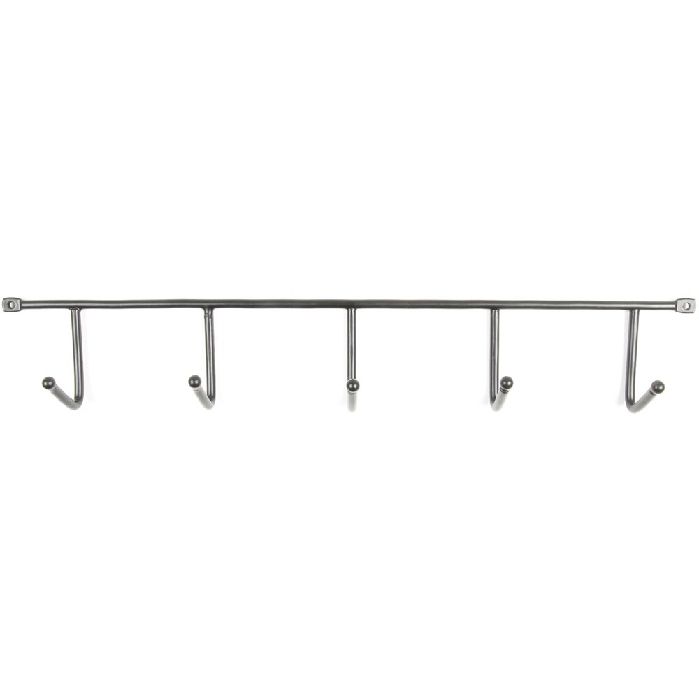 Cuier perete REUNION INDUSTRIAL 7-C1030.5.21, 5 agatatoare, otel, crom lucios