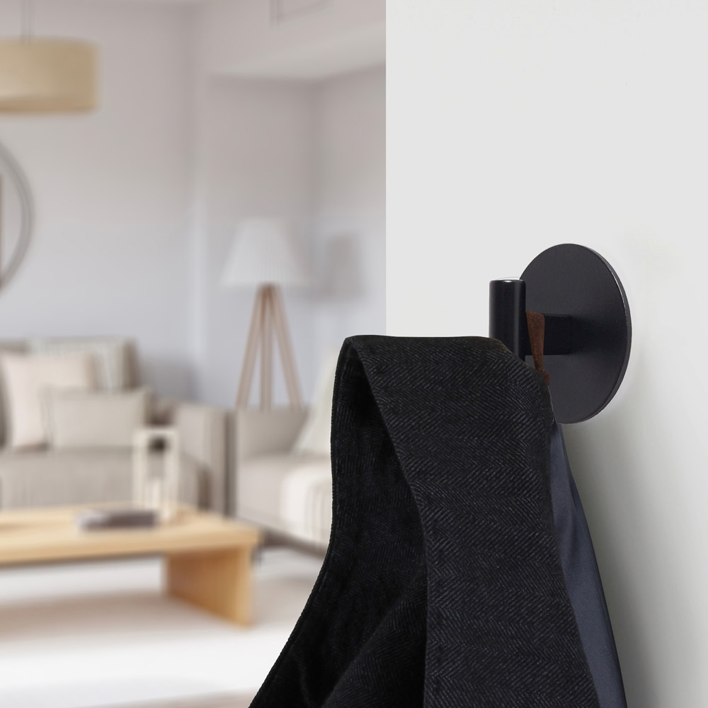 Cuier perete REUNION INDUSTRIAL 7-C1777.1.18, 1 agatatoare, otel, negru mat