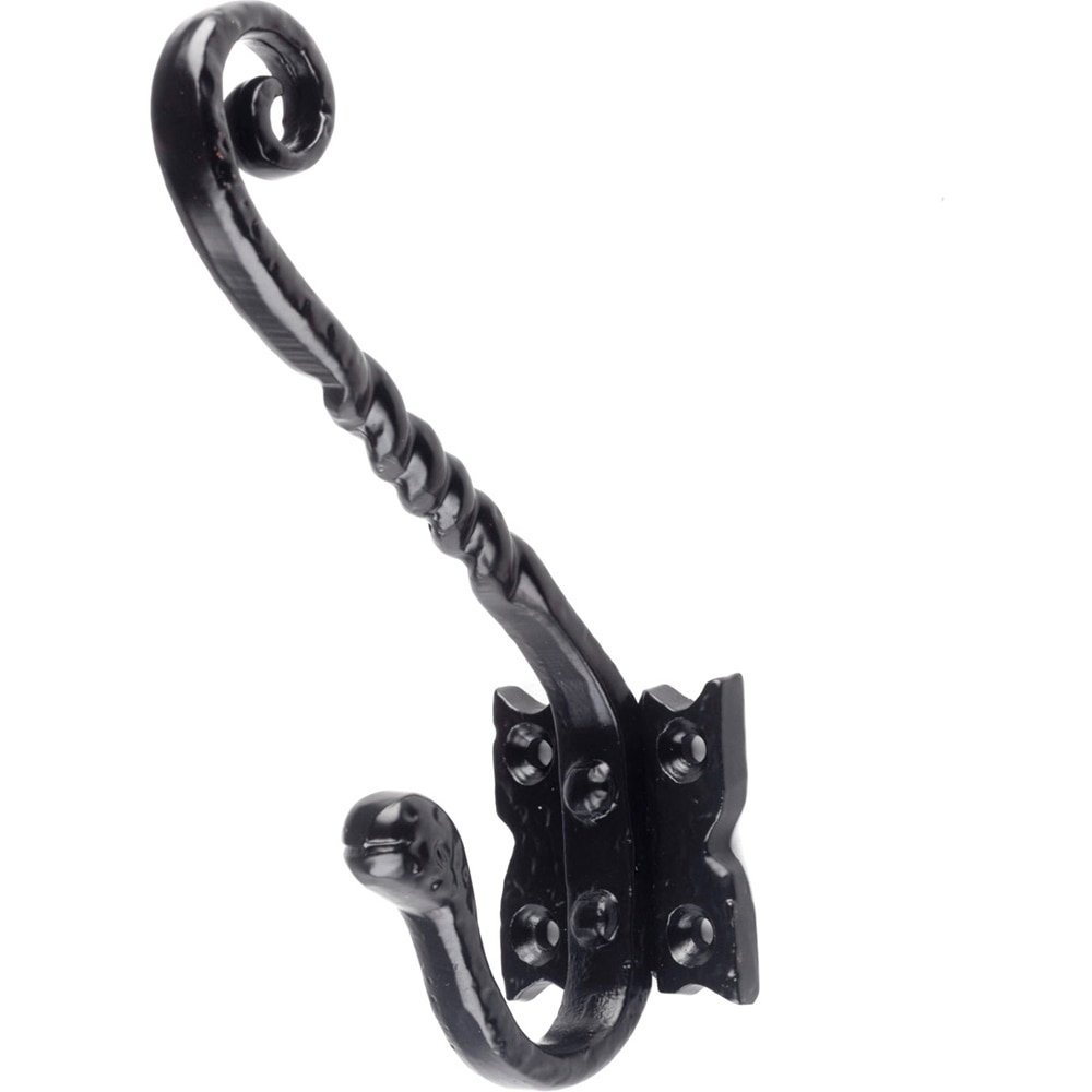 Cuier perete REUNION INDUSTRIAL 7-C521.66, 2 agatatoare, otel, negru