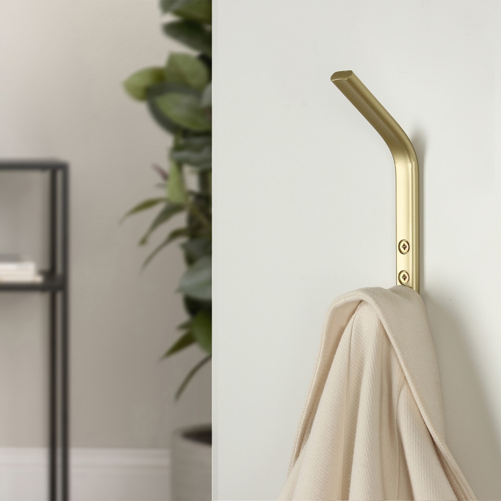 Cuier perete REUNION INDUSTRIAL 7-C6802.353, 2 agatatoare, aluminiu, alama