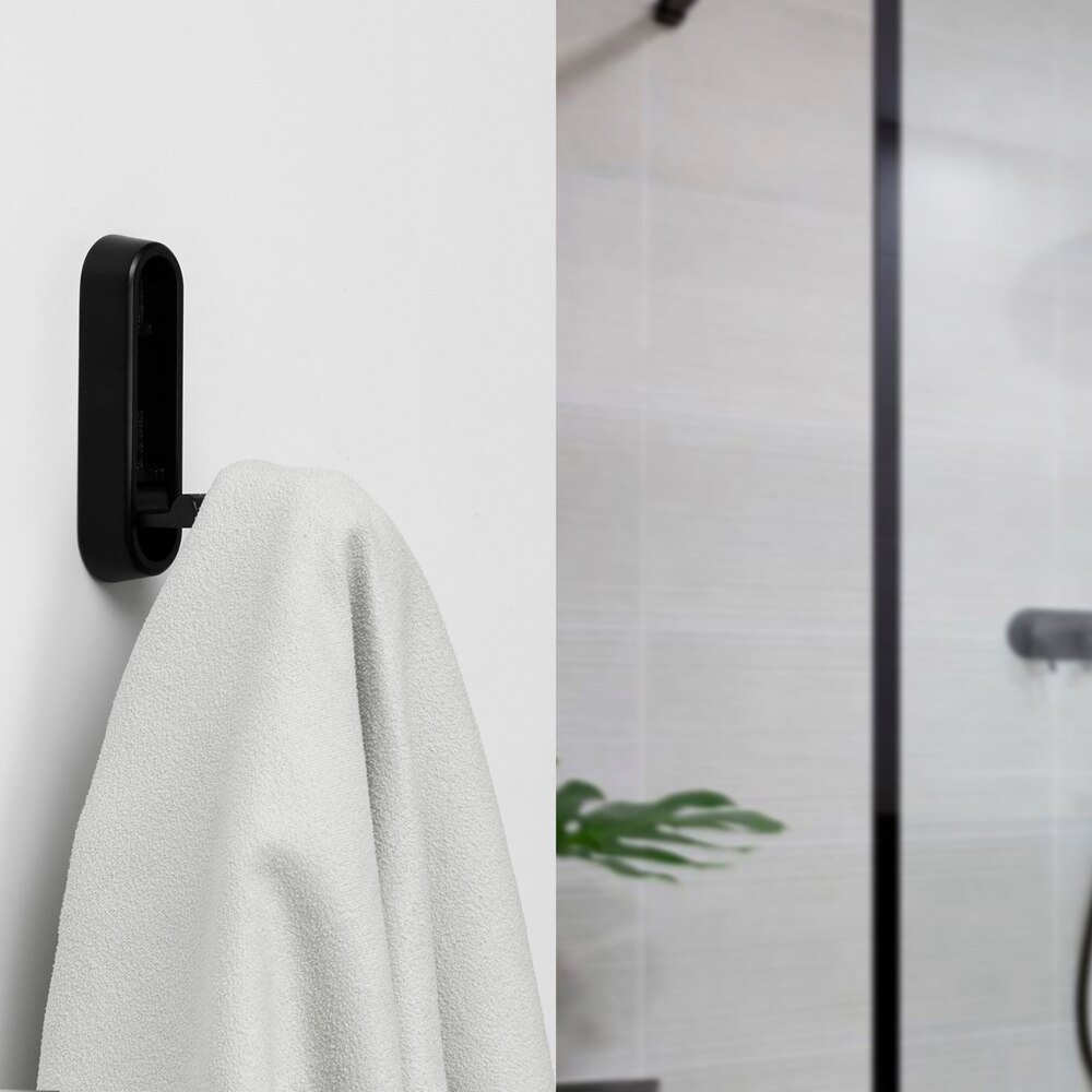 Cuier perete REUNION INDUSTRIAL 7-C8726.18, 1 agatatoare, zamac, negru mat