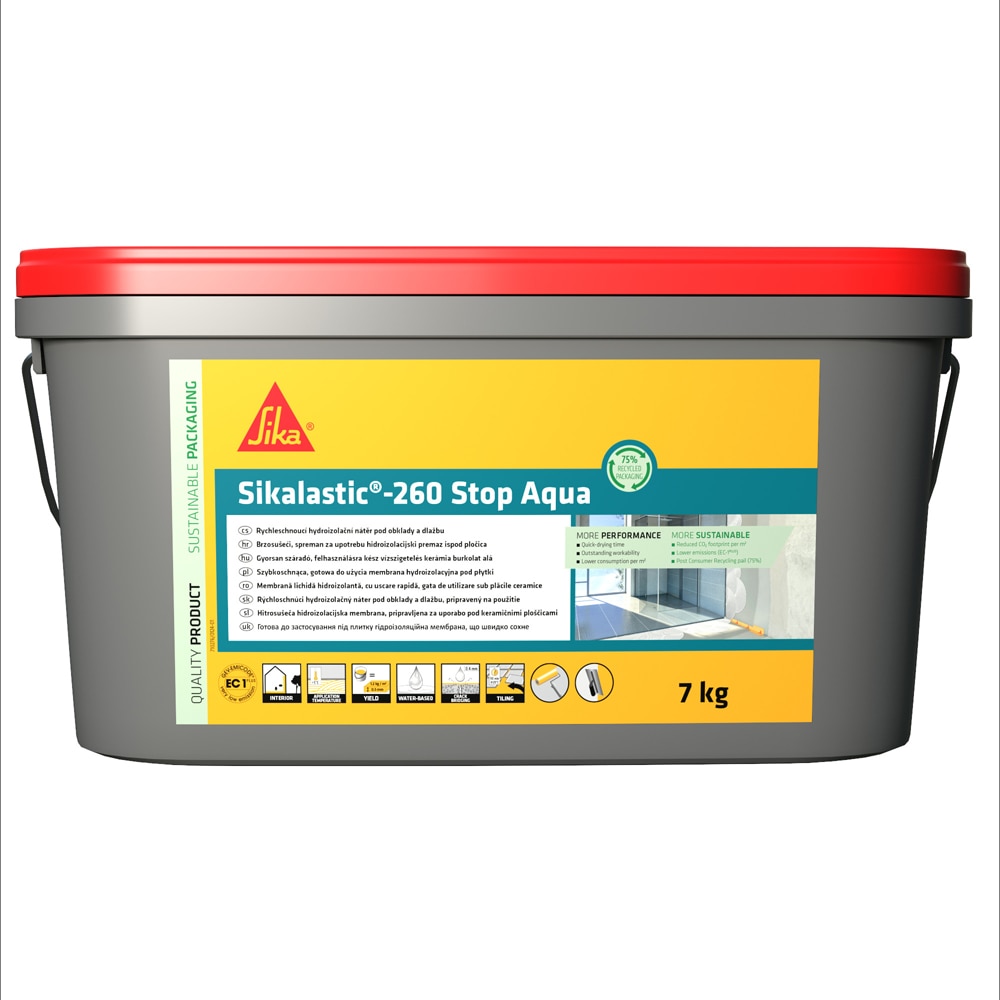 Hidroizolatie lichida SILKA ROMANIA Sikalastic-260 Stop Aqua C9254, 7Kg