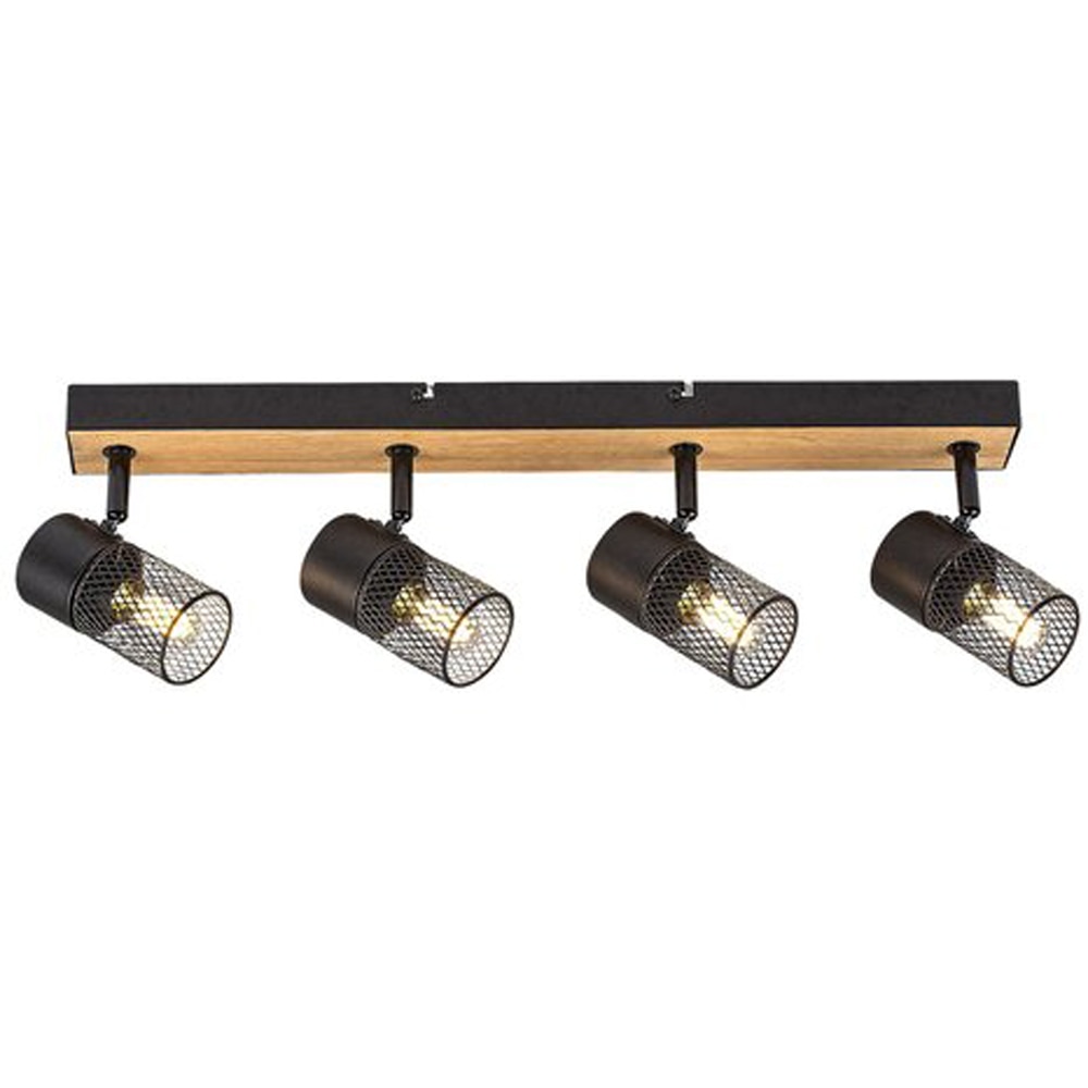 Plafoniera RABALUX Metta, E14, 4x40W, IP20, negru
