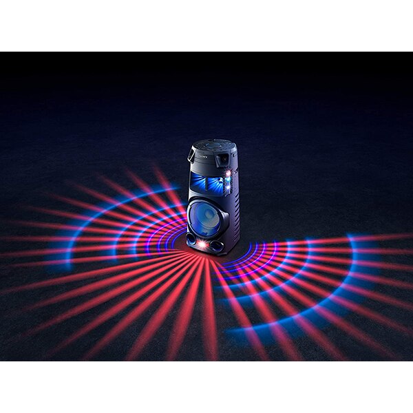 Sistem audio SONY MHC-V43D, Bluetooth, LDAC, Jet bass booster Mod fiesta, FM, Party music, negru