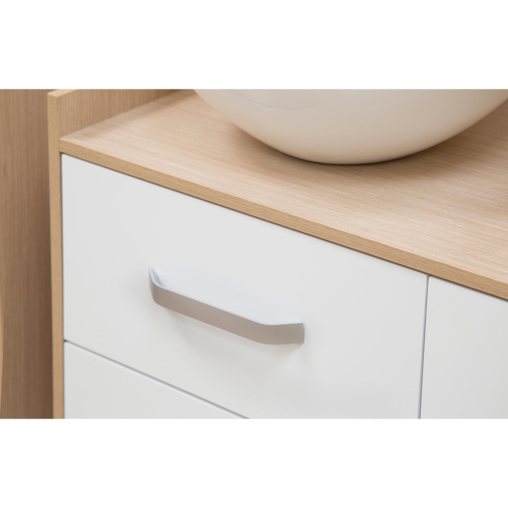 Maner P2267 160, aluminiu, 18 x 2.5 x 2.8 cm, argintiu mat