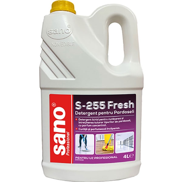 Solutie de curatare pardoseli SANO Professional S-255 Fresh, 4 l