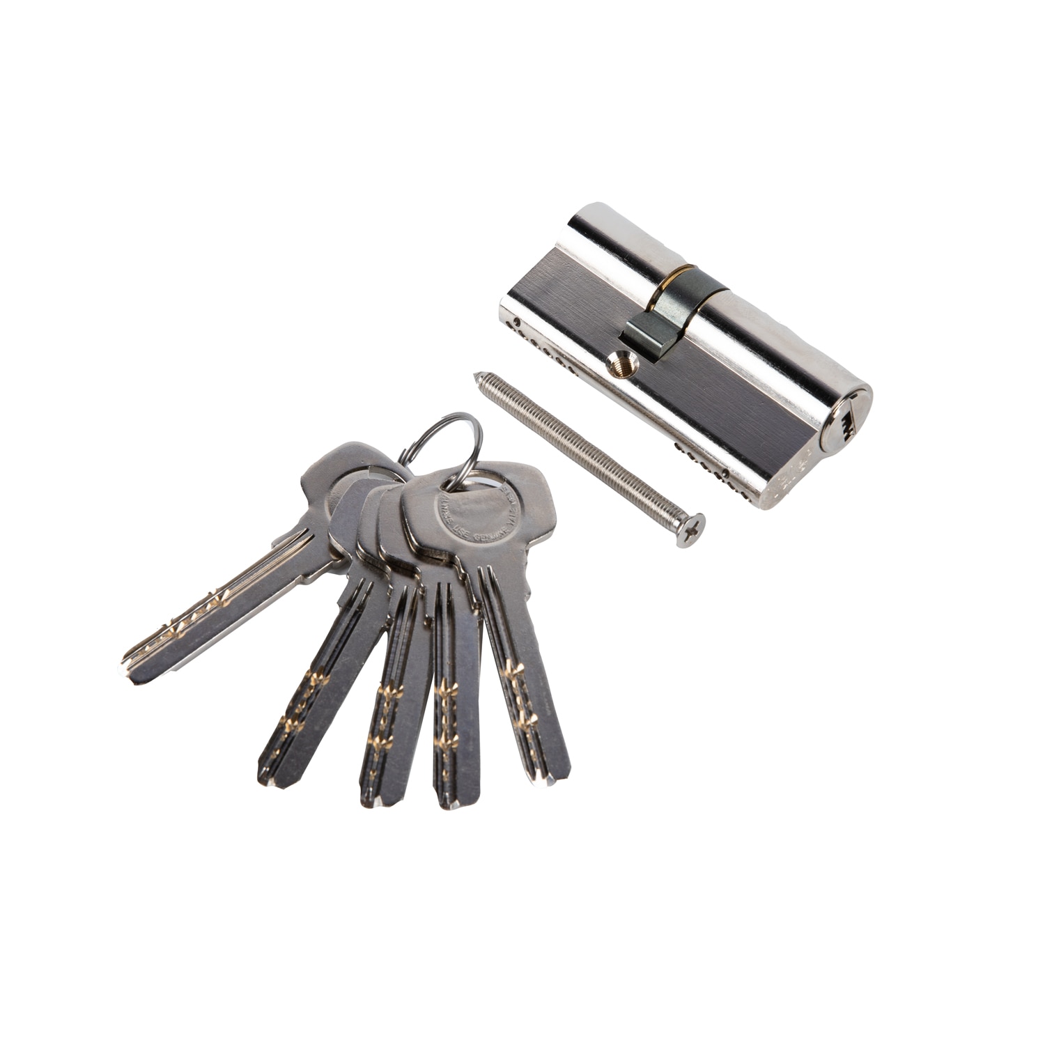 Cilindru siguranta, alama, finisaj argintiu, 5 chei cu amprenta, 45 x 45 mm  Yale