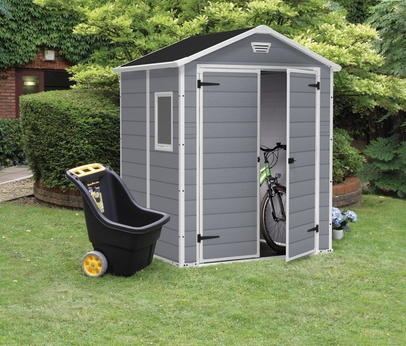 Casuta gradina, 6x5, 185 x 152 x 226 cm, Gri • Keter Manor