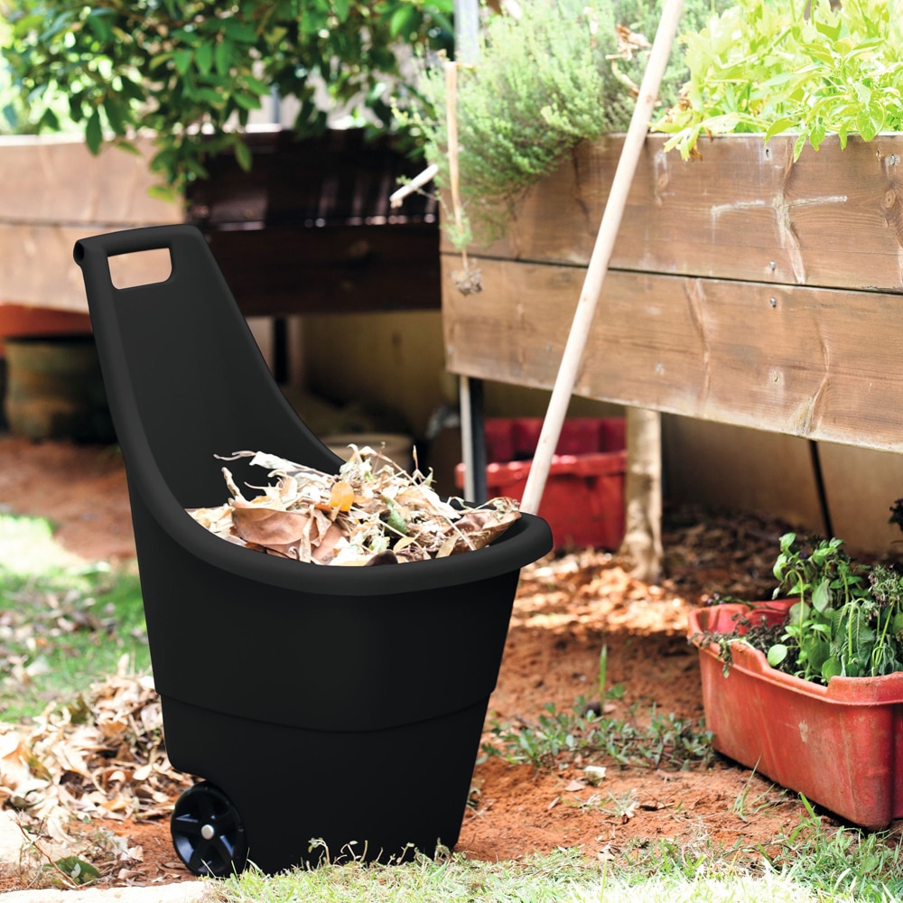 Roaba gradina KETER Easy Go Breeze 50 L, polipropilena, 51 x 56 x 84 cm, negru