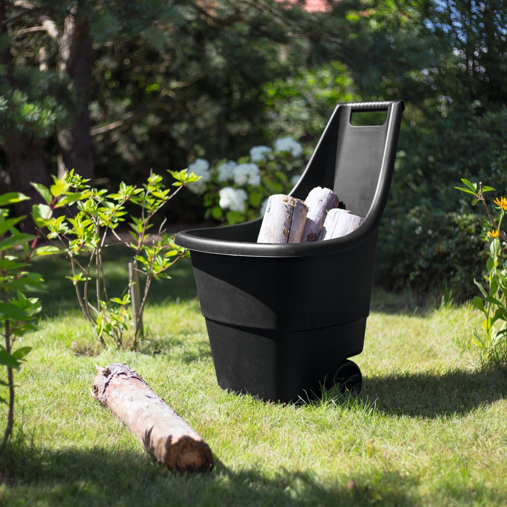 Roaba gradina KETER Easy Go Breeze 50 L, polipropilena, 51 x 56 x 84 cm, negru