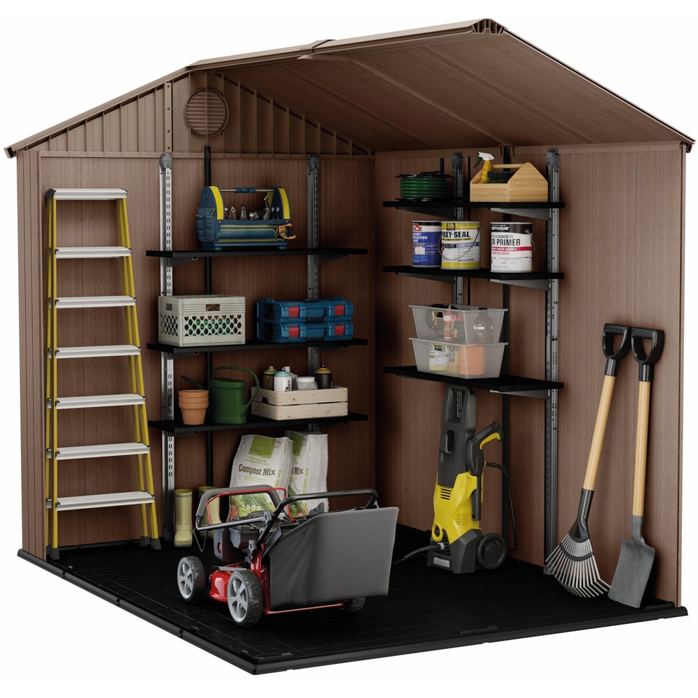 Casuta de gradina KETER Darwin 6x6, plastic, 190 x 183 x 221 cm, maro