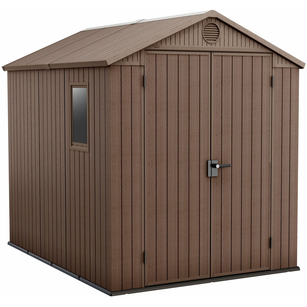 Casuta de gradina KETER Darwin 6x8, plastic, 190 x 244 x 221 cm, maro