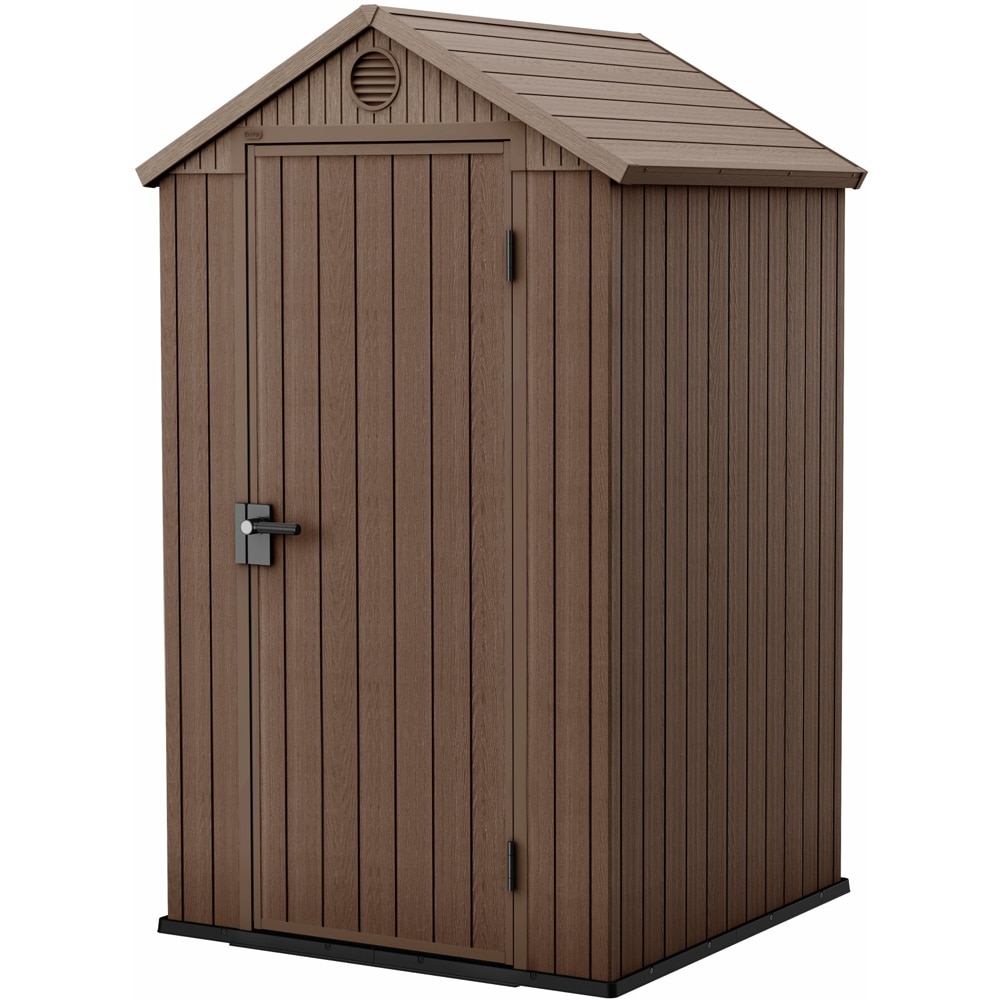 Casuta de gradina KETER Darwin 4x4, plastic, 125.8 x 116.4 x 205 cm, maro