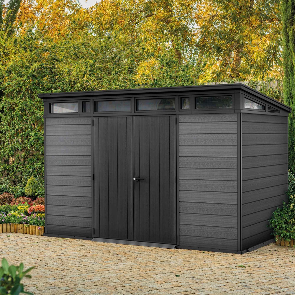 Casuta de gradina KETER Cortina 11x7, plastic, 342 x 218 x 226 cm, gri