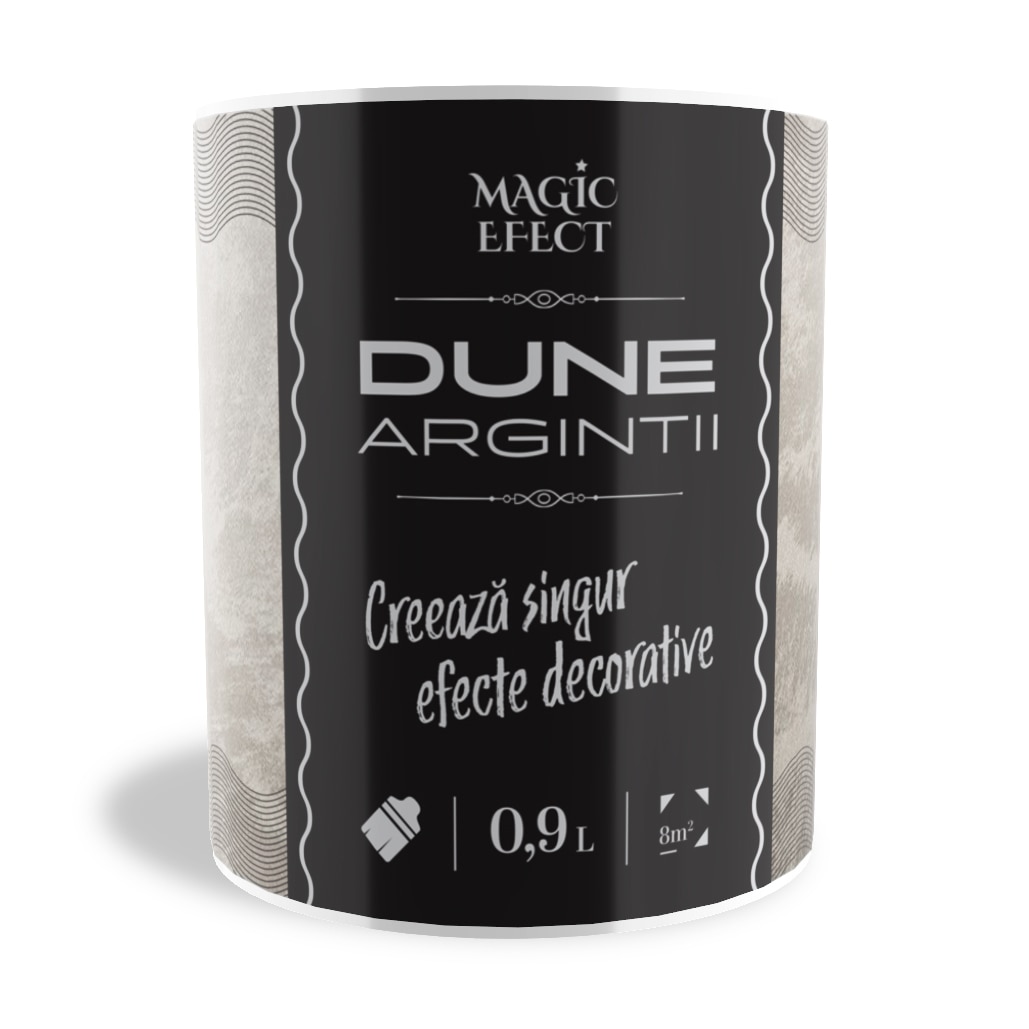 Vopsea cu efect decorativ , argintiu 01, 0.9L - Magic Effect Dune