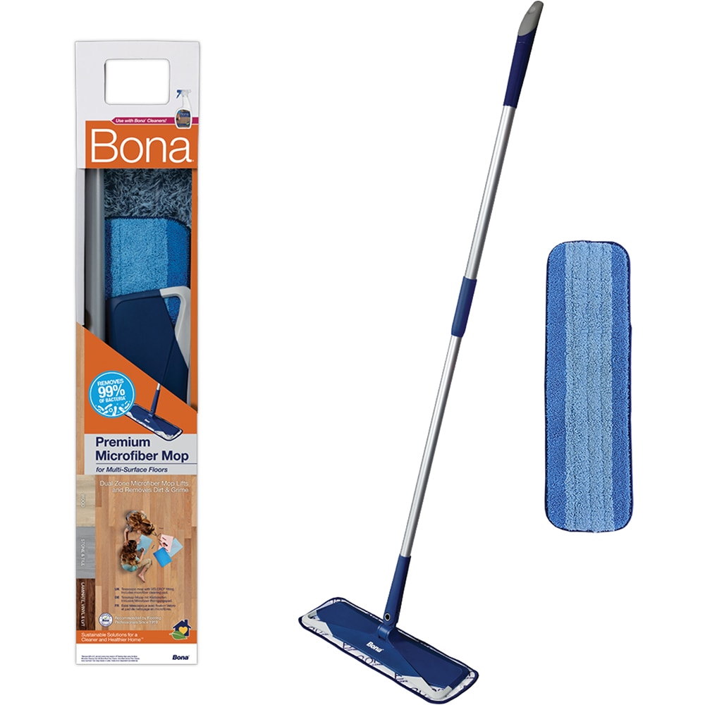 Mop BONA Premium Microfibre, albastru