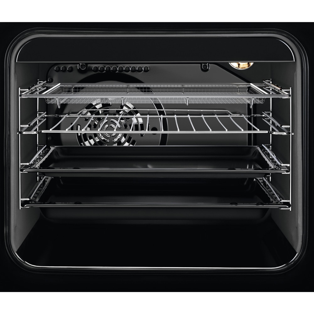 Aragaz ELECTROLUX SteamBake LKK664220X, 4 arzatoare, Gaz + Electric, L 60 cm, Grill, inox