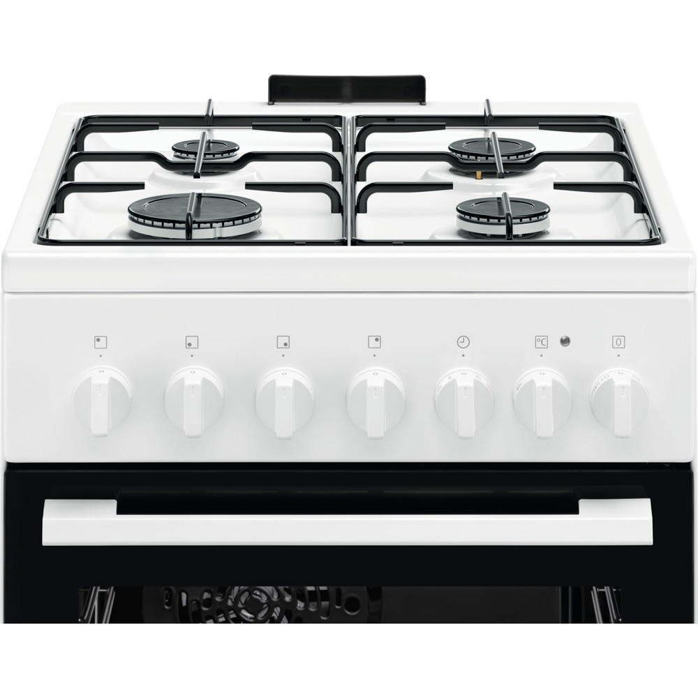 Aragaz ELECTROLUX LKK520032W, 4 arzatoare, Gaz + Electric, L 50 cm, Grill, alb