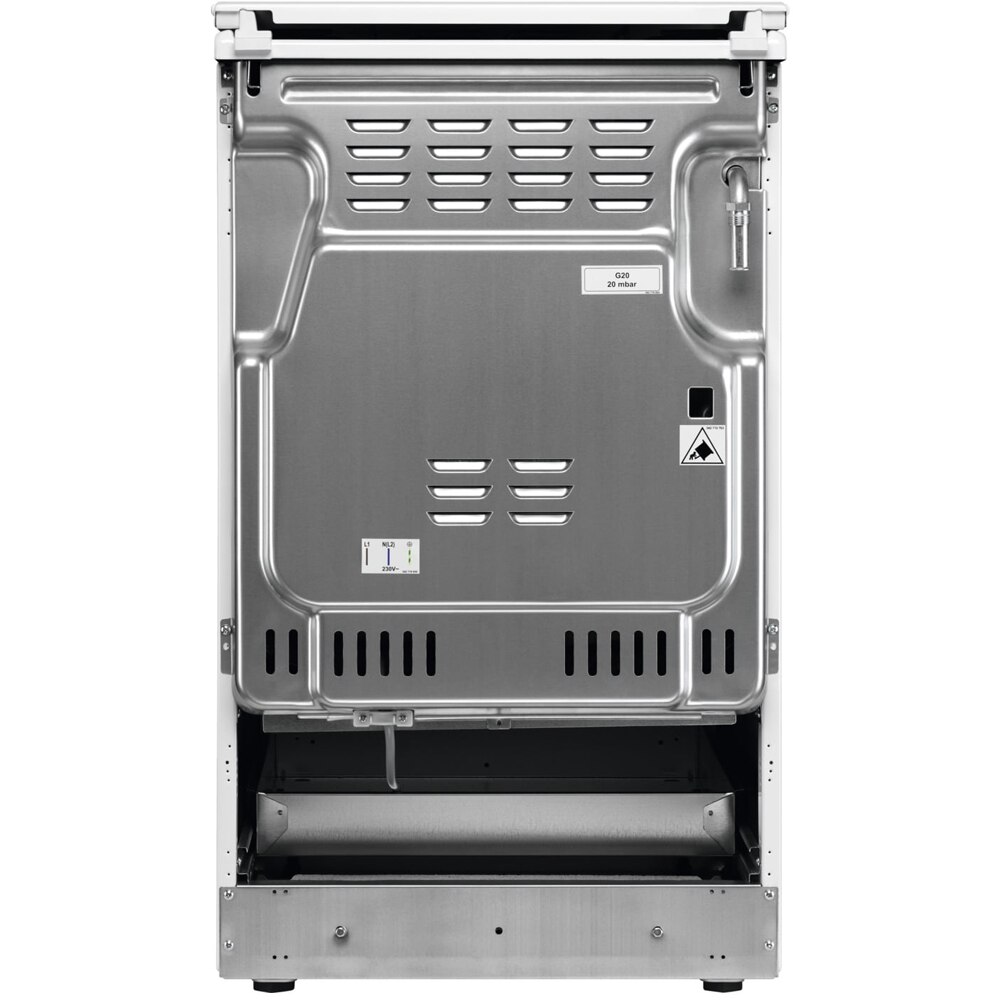 Aragaz ELECTROLUX LKM520011X, 4 arzatoare, Gaz + Electric, L 50 cm, Grill, inox