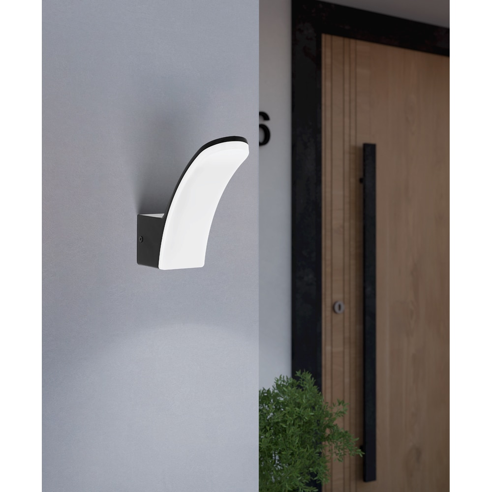 Aplica exterior EGLO Laconella, LED, 11.5W, 1300lm, 4000K, negru