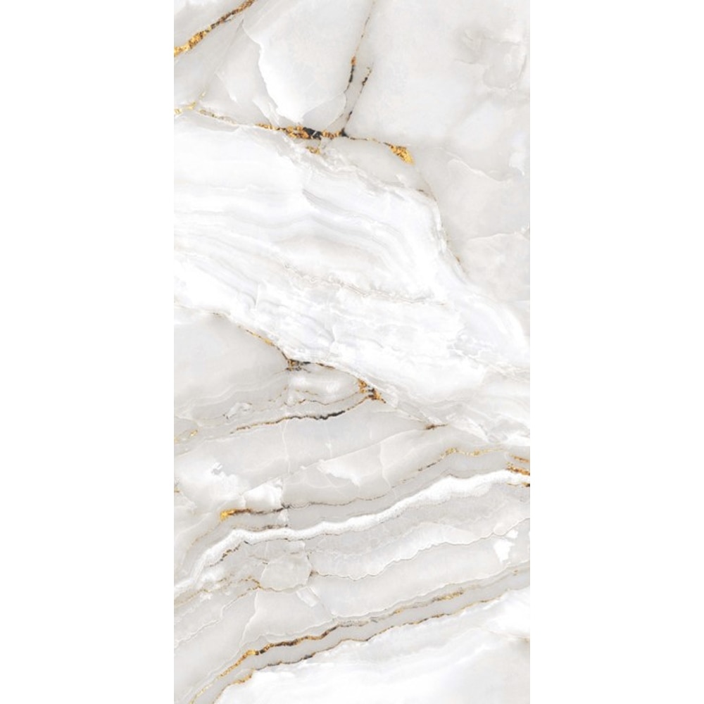 Gresie interior/exterior Lux Mirage, alb lucios, 60 x 120 cm, 9 mm, 1.44 m2/cutie