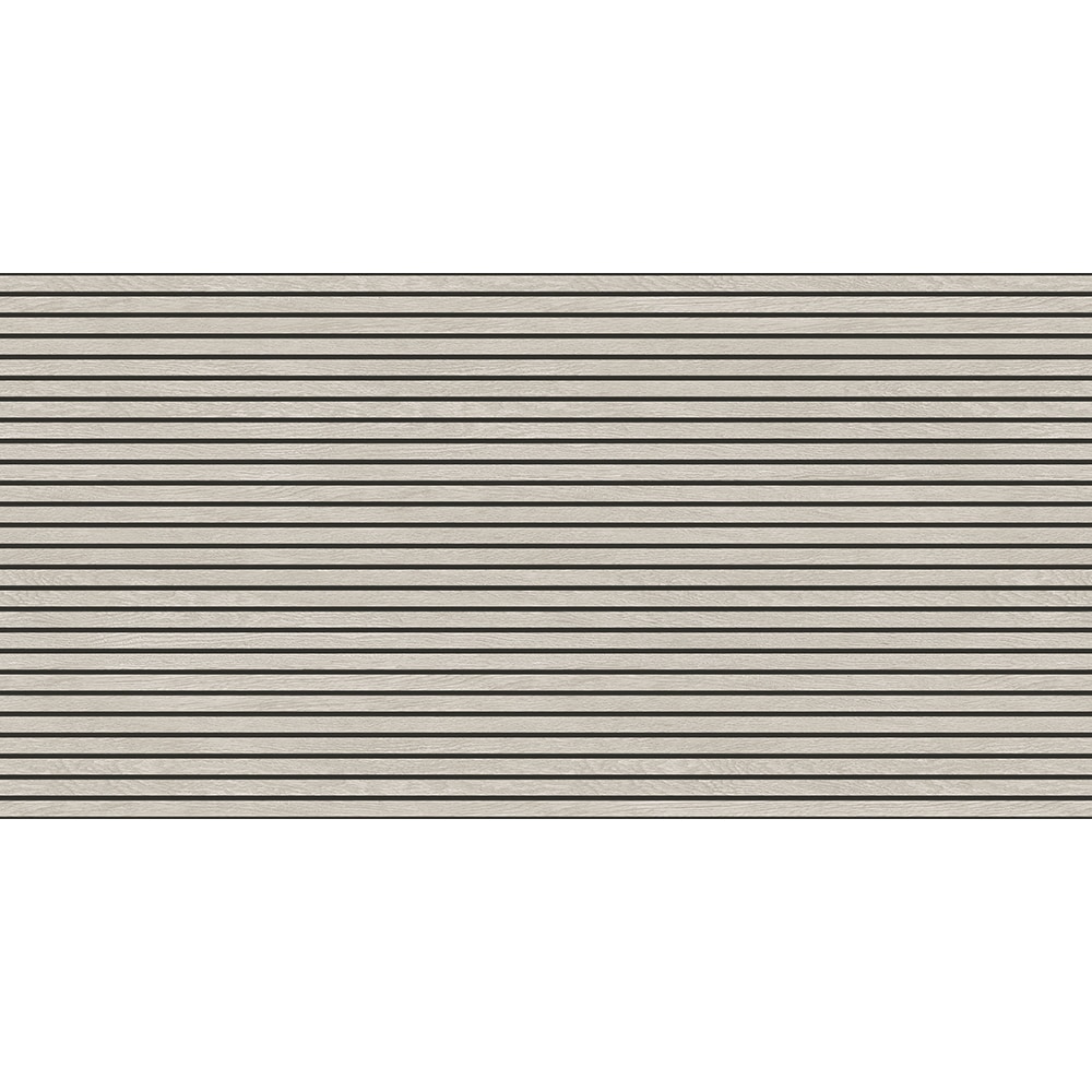 Gresie interior/exterior Wood Line Grey, gri/negru mat, 60 x 120 cm, 9 mm, 1.44 m2/cutie