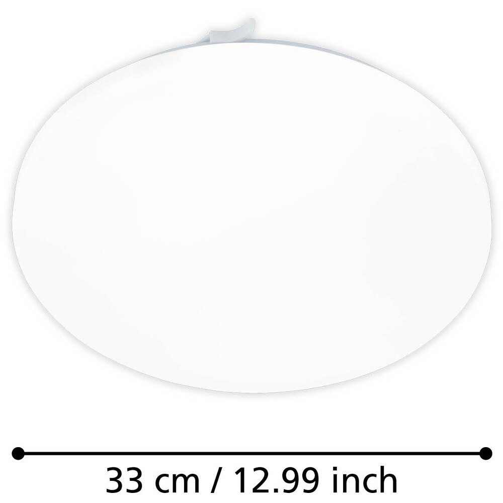 Plafoniera LED EGLO 75449, 15.5W, 1700lm, lumina calda, IP20, alb