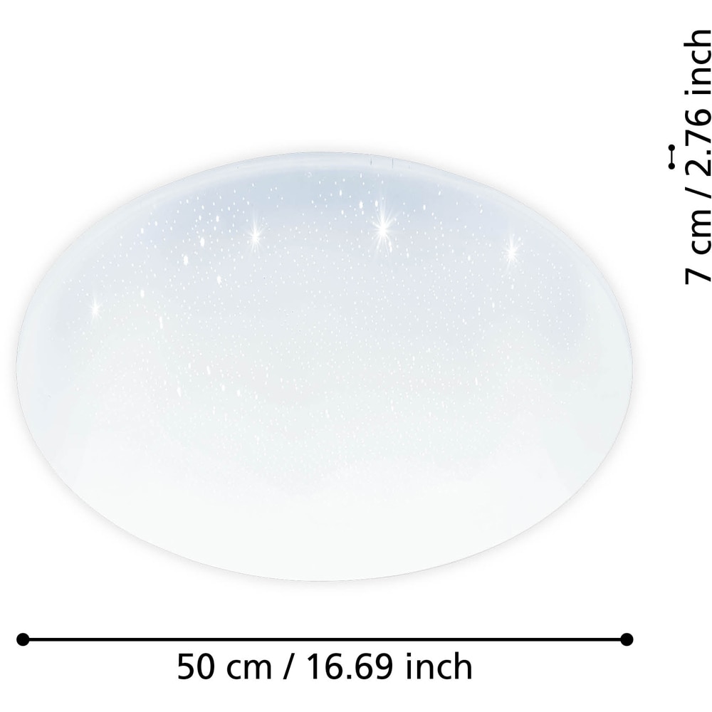 Plafoniera LED EGLO 75506, 34W, 5000lm, lumina neutra, IP20, alb