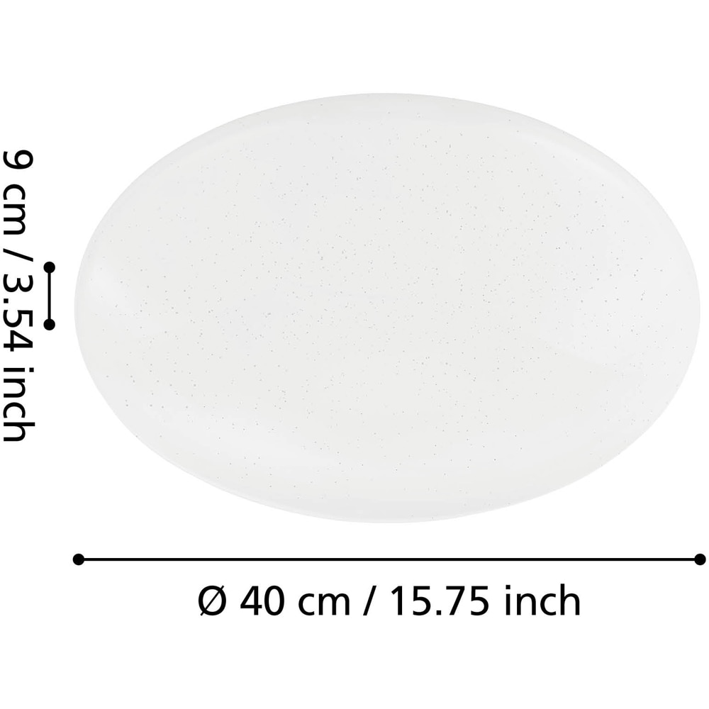 Plafoniera LED EGLO 75507, 18.8W, 2300lm, lumina variabila, IP20, alb