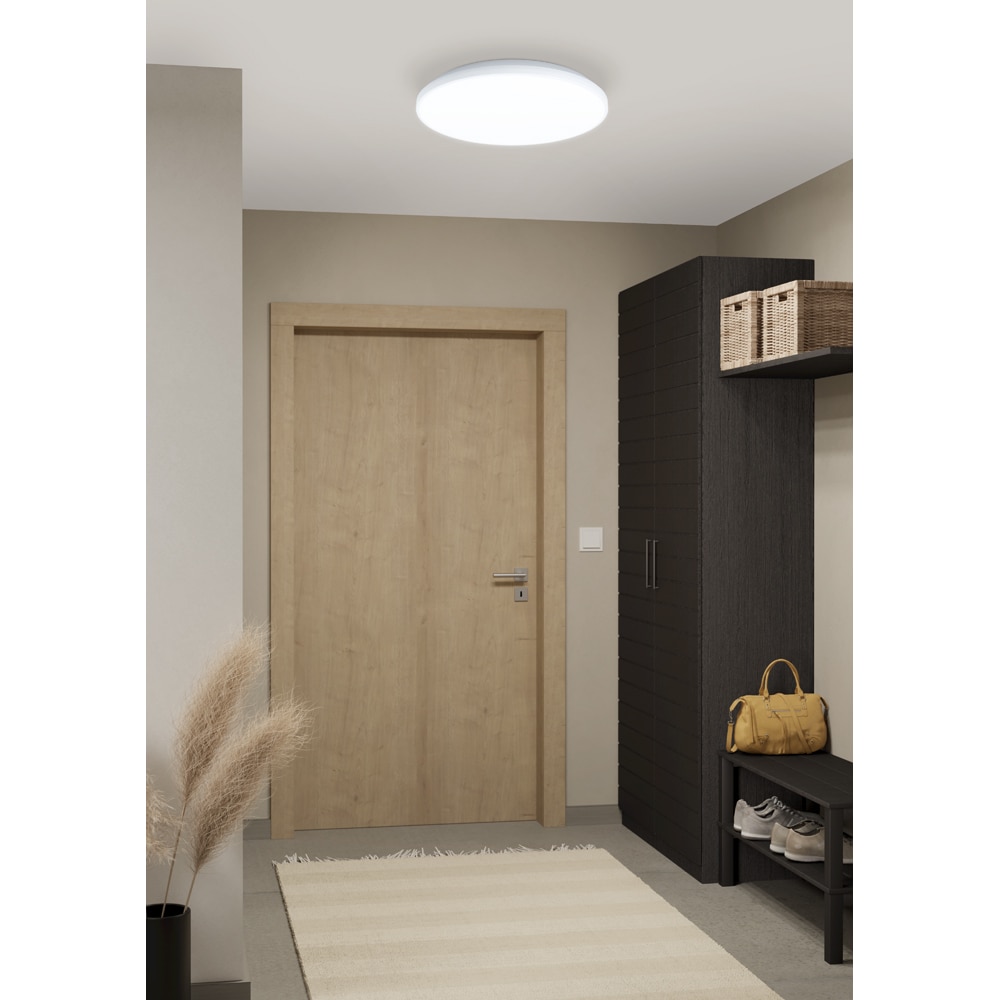 Plafoniera LED EGLO 75536, 15W, 1800lm, lumina neutra, IP20, alb