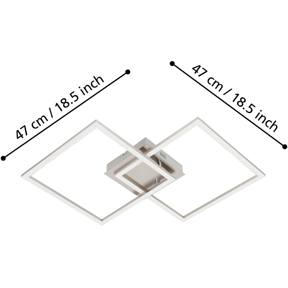 Plafoniera LED EGLO 75538, 28W, 3900lm, lumina variabila, IP20, alb