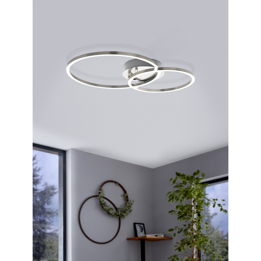 Plafoniera LED EGLO 75555, 6 x 2 ; 6 x 1.6W, 1620lm, lumina variabila, IP20, alb