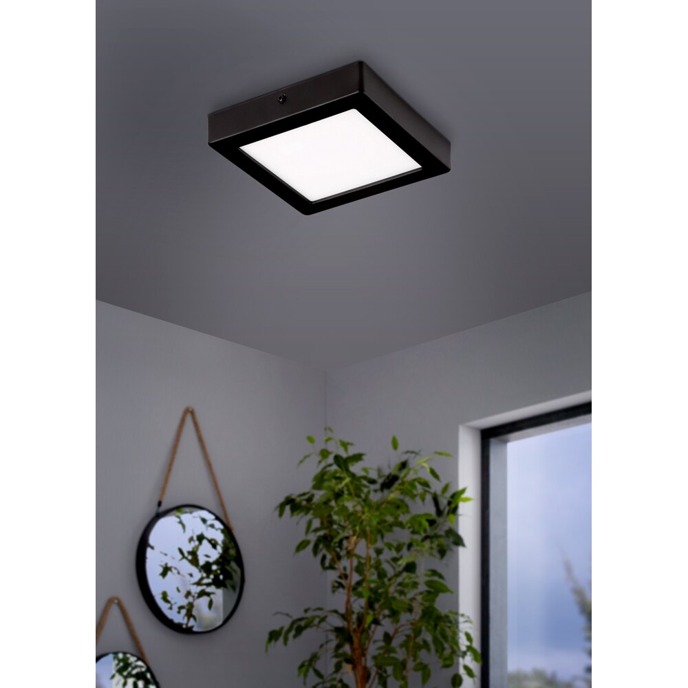 Plafoniera LED EGLO 75605, 9.5W, 1500lm, lumina neutra, IP20, alb