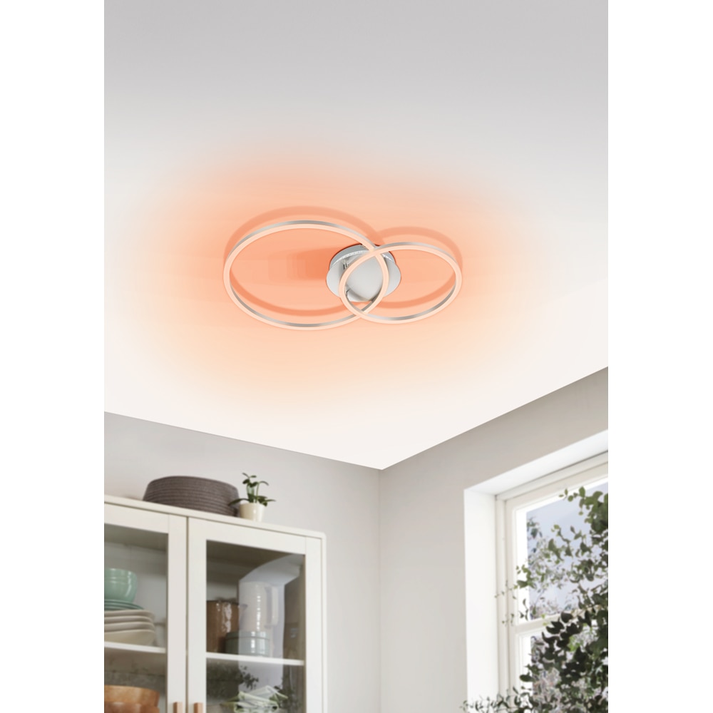 Plafoniera LED EGLO 75607, 12W, 1350lm, lumina variabila, IP20, alb