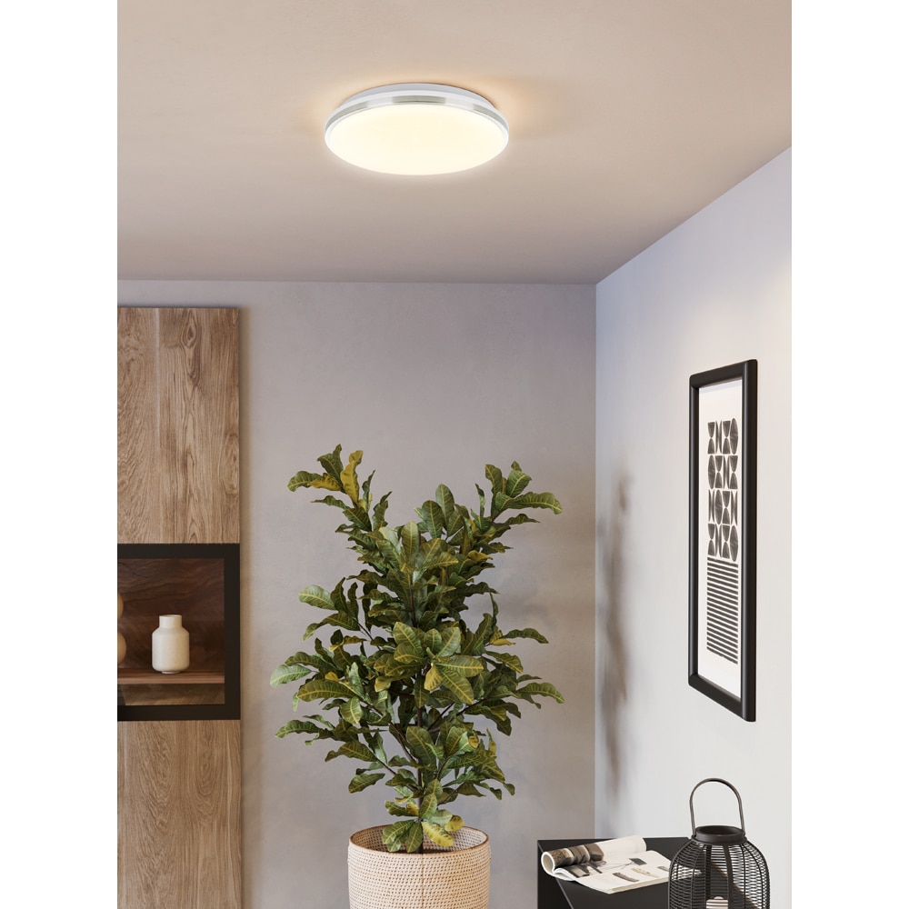 Plafoniera LED EGLO 75626, 15.6W, 1900lm, lumina neutra, IP20, alb