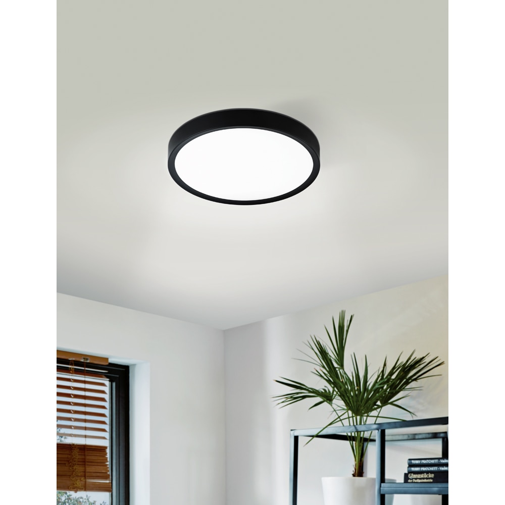 Plafoniera LED EGLO 75629, 14.6W, 1600lm, lumina calda, IP20, alb