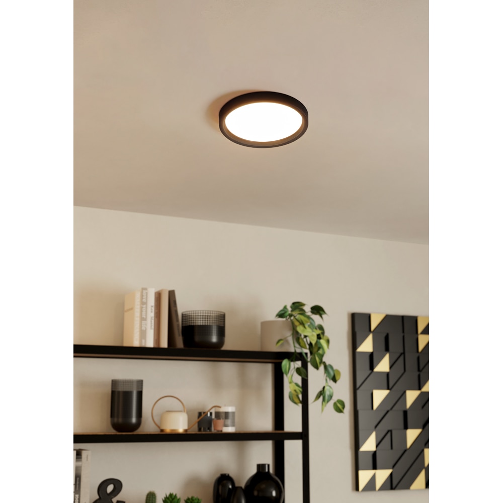 Plafoniera LED EGLO 75637, 15W, 2250lm, lumina neutra, IP20, alb