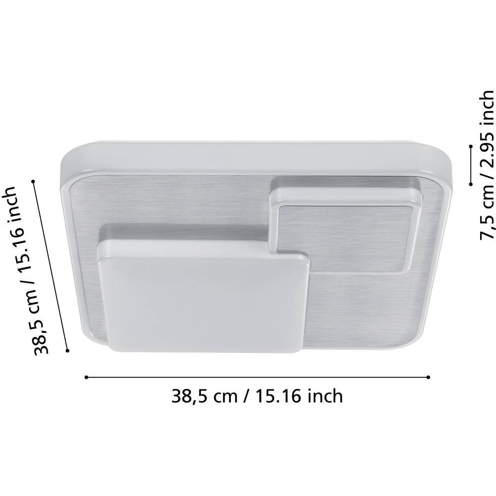 Plafoniera EGLO Lepreso, LED, 19.5W, 2300lm, 3000K, alb