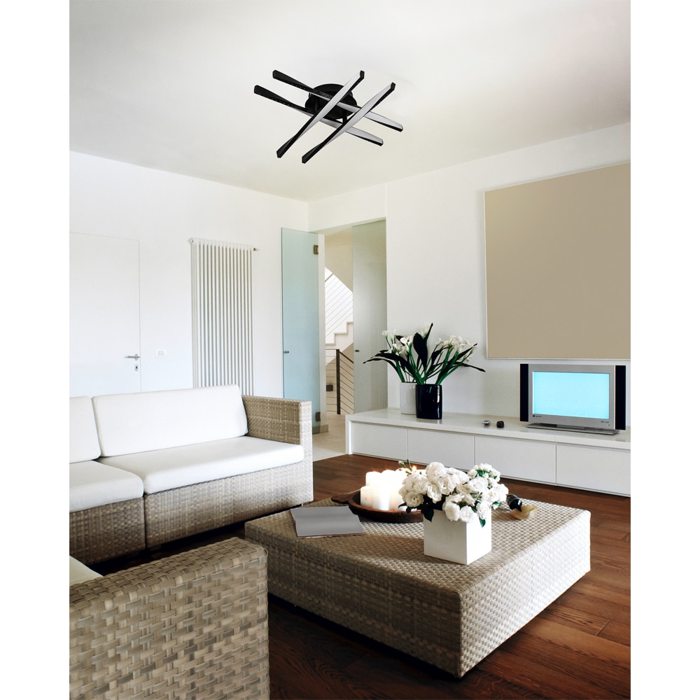 Plafoniera EGLO Adeje, LED, 19W, 2600lm, 3000K, negru