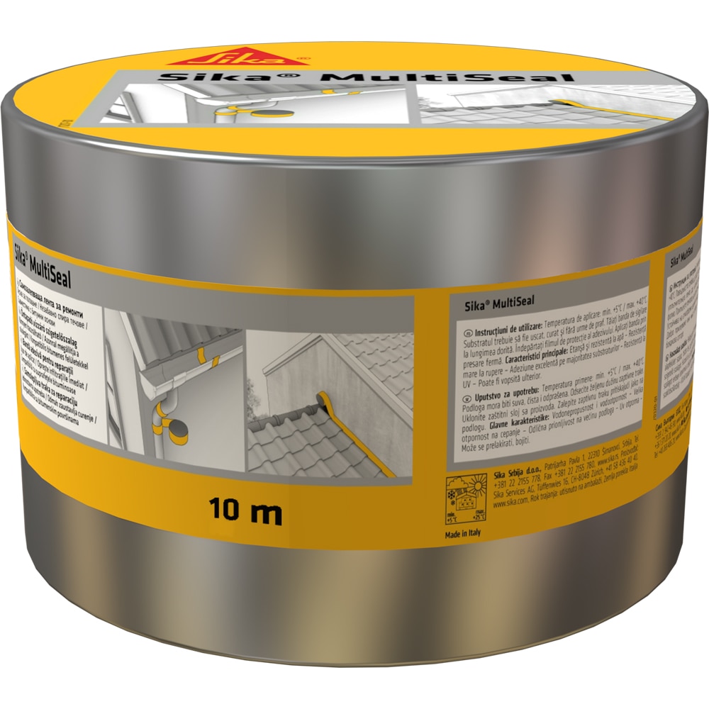 Banda bituminoasa SIKA, 10m x 100mm, aluminiu