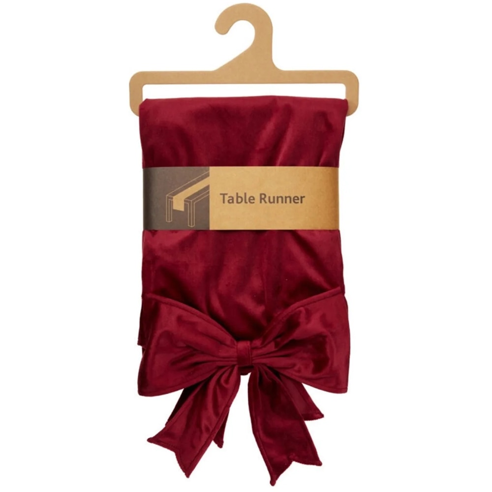 Fata de masa runner, 33 x 240 cm, burgundy