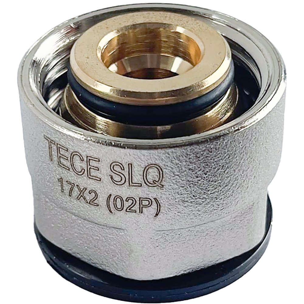 Conector pentru incalzire in pardoseala TECE Eurocon, alama, 17 x 2 mm