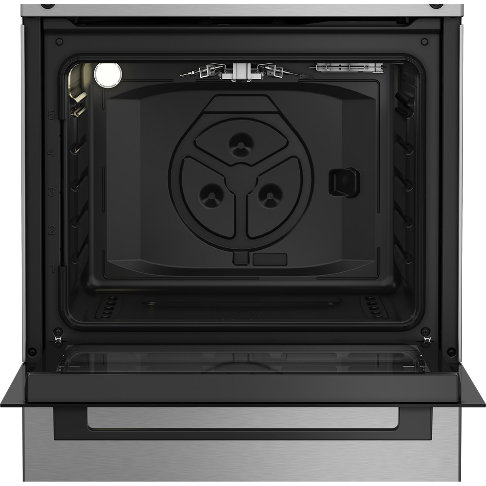 Aragaz ARCTIC ABGG6611DTTLX, 4 arzatoare, Gaz, L 60 cm, Grill, Rotisor, inox