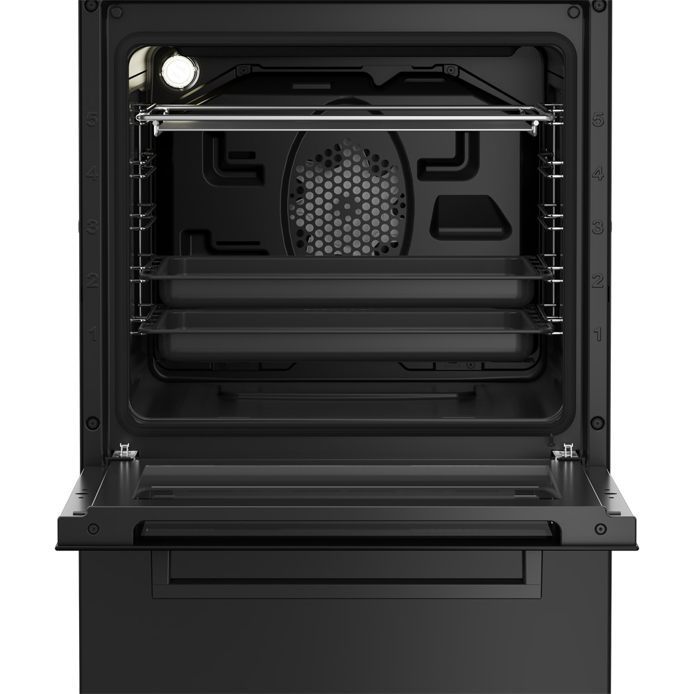 Aragaz BEKO FSM52330NAO, 4 arzatoare, Gaz + Electric, L 50 cm, Grill, antracit