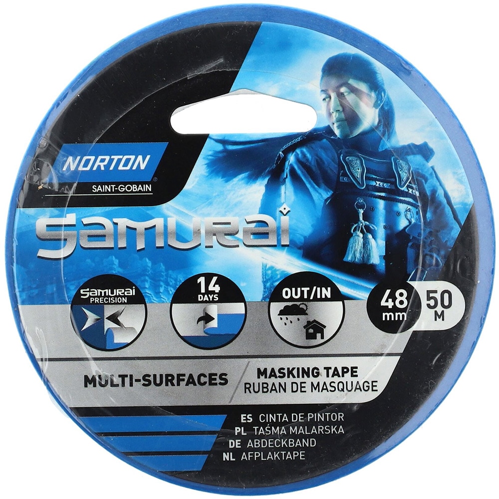 Banda multifunctionala NORTON Samurai, 48 mm x 50 m, hartie albastru