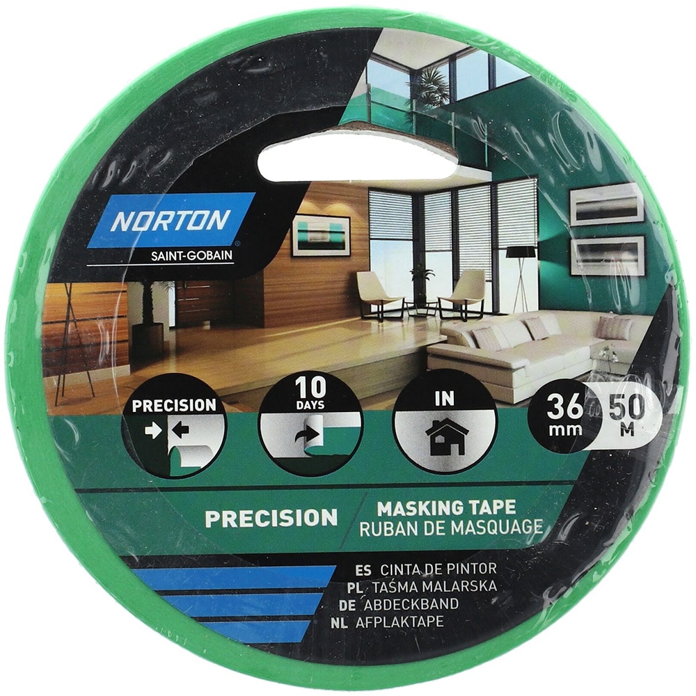 Banda mascare NORTON, 36 mm x 50 m, hartie, verde