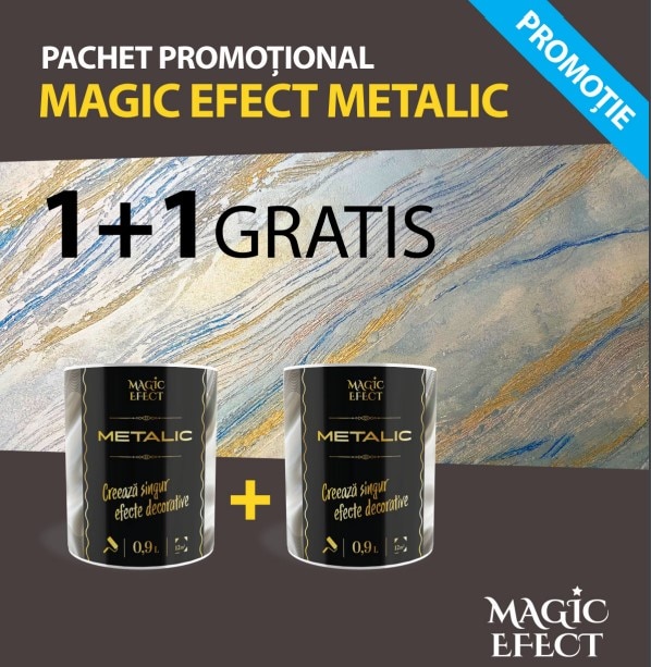 Pachet vopsea, metalic, 1+1 gratuit   Magic Efect