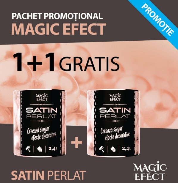 Pachet vopsea, satin perlat, 1+1 gratuit Magic Efect