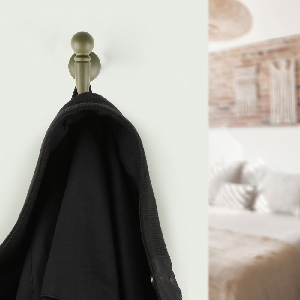 Cuier de perete REUNION INDUSTRIAL 7-C1035.307, 1 agatatoare, zamac, verde