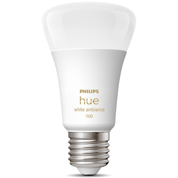Bec LED Smart PHILIPS Hue 8719514291119, E27, 8W, 1100lm, lumina calda 